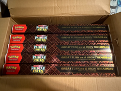 Pokemon TCG Paldean Fates Great Tusk Iron Treads Ex Premium Collection LOT OF 5 - Image 2