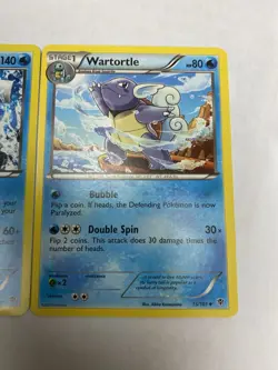 Pokemon - Blastoise 16/101 Holo + Wartortle 15 + Squirtle 14 Plasma Blast SET - Image 3