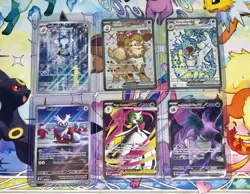 Pokemon English Full Art & Illustration Rare Lot of 6 Arcanine Gyarados EX - Image 1