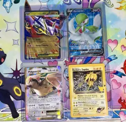 Pokemon English Full Art & Illustration Rare Lot of 4 Mega Latios Gardevoir EX - Image 1