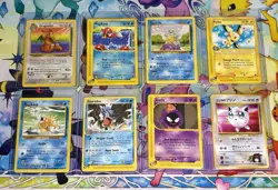 Pokemon English Vintage Lot of 8 Dragonite Magikarp Gastly Gyarados - Image 1