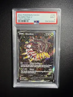 PSA 9 Giratina V Alt Art #186 SWSH Lost Origin 2022 Pokemon MINT - Image 1