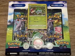 TCG Pokemon GO Bulbasaur Pin Collection Box - Image 3
