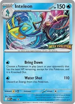 Inteleon - MEP002 - MEP Black Star Promos NM, English Pokemon Mega Evolution Pro - Image 1