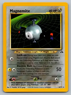 Pokemon TCG Neo Discovery Magnemite 26/75 - Image 1