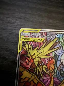 Pokemon TCG Moltres Zapdos Articuno GX SM210 Black Star Promo MT/NM Ungraded - Image 3