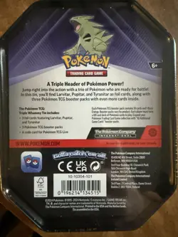 Pokemon Variety Lot - Sealed Booster Packs & Tyranitar Triple Whammy Tin - Image 2