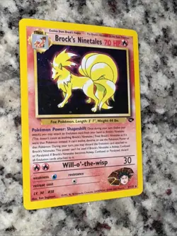 Brock's Ninetales #3/32 Pokemon TCG Gym Challenge Rare Holo EXCELLENT condition - Image 1