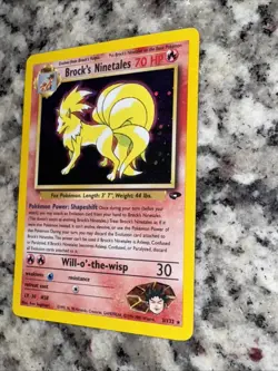 Brock's Ninetales #3/32 Pokemon TCG Gym Challenge Rare Holo EXCELLENT condition - Image 2