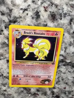 Brock's Ninetales #3/32 Pokemon TCG Gym Challenge Rare Holo EXCELLENT condition - Image 4