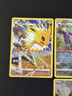 Pokemon - Eevee Flareon Jolteon Vaporeon Holo Brilliant Stars Trainer Gallery - Image 2