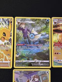 Pokemon - Eevee Flareon Jolteon Vaporeon Holo Brilliant Stars Trainer Gallery - Image 3
