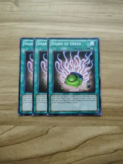 Yu-Gi-Oh! - Shard Of Greed 3X - Full Playset - Image 1