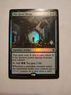 Magic: The Gathering 2019 Throne of Eldraine Great Henge Card #161 NM Condition - Image 1