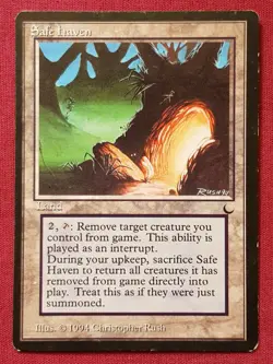 Magic The Gathering THE DARK SAFE HAVEN land card MTG - Image 1