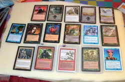 Lot of (16) Magic the Gathering Cards + $17 US Stamp - Image 1