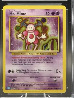 Pokemon Mr. Mime Holo #013/034 Trading Card Game Classic 2023 - CGC 9 Mint - Image 3