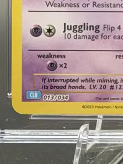Pokemon Mr. Mime Holo #013/034 Trading Card Game Classic 2023 - CGC 9 Mint - Image 4