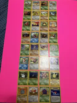 32/64 Vintage ‘99 WOTC Pokemon Jungle Includes All Uncommon & Common Cards NM-HP - Image 1