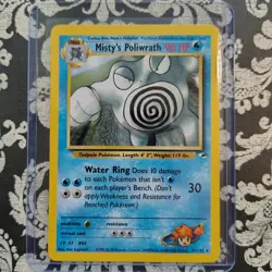 Misty's Poliwrath 31/132 Gym Heroes Rare LP Vintage Pokemon Card - Image 1