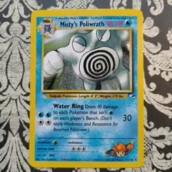 Misty's Poliwrath 31/132 Gym Heroes Rare LP Vintage Pokemon Card - Image 2