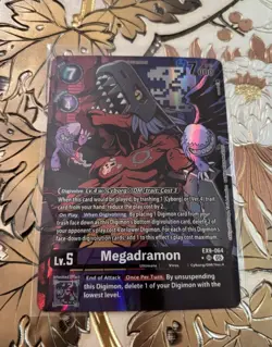 Digimon Card Game Megadramon Alternate Art EX9-064 SR Versus Monsters - Image 1