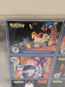 Pokemon Cards Set 1990s burger King sheet... Uncut Vtg 1990s - Image 4