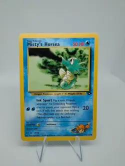 Misty's Horsea - 87 Gym Challenge - WOTC Unlimited - Pokemon TCG Card - LP - Image 1