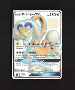 Drampa GX SV80/SV94 Hidden Fates Full Art Shiny Holo Rare Pokemon Card NM - Image 1