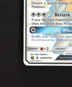 Drampa GX SV80/SV94 Hidden Fates Full Art Shiny Holo Rare Pokemon Card NM - Image 5