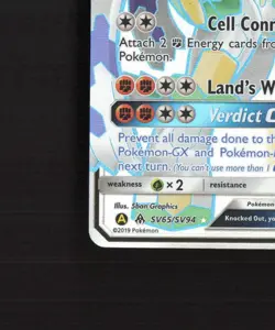 Zygarde GX SV65/SV94 Hidden Fates Full Art Shiny Holo Rare Pokemon Card NM - Image 5