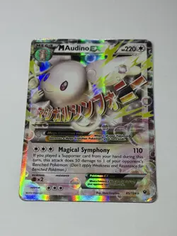 Pokemon TCG Mega M Audino EX Holo Card 85/124 Ultra Rare XY Fates Collide MP - Image 1