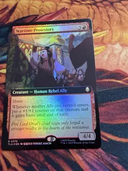 Wartime Protestors - Foil - Extended Art Avatar MTG - Image 2