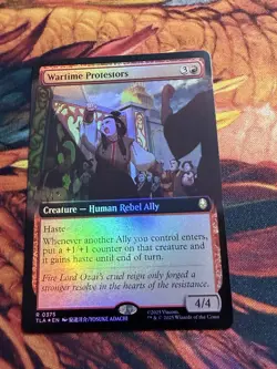 Wartime Protestors - Foil - Extended Art Avatar MTG - Image 3