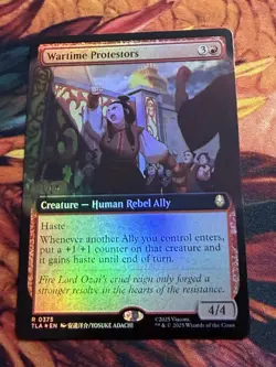 Wartime Protestors - Foil - Extended Art Avatar MTG - Image 4