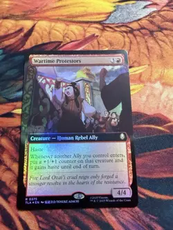 Wartime Protestors - Foil - Extended Art Avatar MTG - Image 5