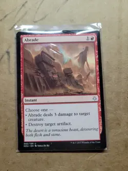 4 x MTG Magic the Gathering Abrade (83/233) Hour of Devastation NM/LP Playset 4x - Image 1