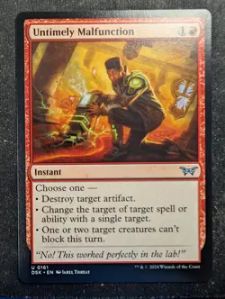 Untimely Malfunction - Duskmourn: House of Horror (MTG) - Image 1