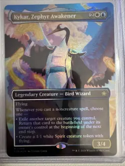 Kykar, Zephyr Awakener Borderless (NM Foil) FDN-0348 Rare MTG - Image 3