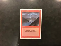 MTG Magic: The Gathering - Revised Edition - Lightning Bolt - Image 1