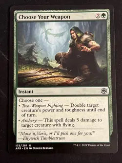 x 1Choose Your Weapon (175) Adventures in the Forgotten Realms LP MTG Magic x1 - Image 1