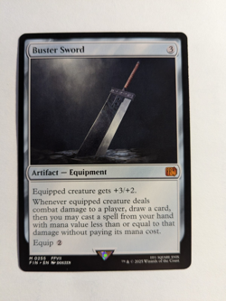 Buster Sword Final Fantasy Regular 255 MtG non Foil - Image 1