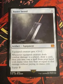 MTG Magic: The Gathering - Buster Sword - Final Fantasy #255 Mythic Regular - Image 1
