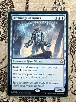 Archmage of Runes - Foundations - 30 - #Near Mint Foil Magic the Gathering - Image 1