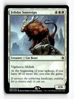 MTG | Felidar Sovereign | BFZ | Foil | Moderately Played | English - Image 1