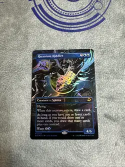 Foil Quantum Riddler. Borderless. Edge Of Eternity/mythic/Magic The Gathering - Image 1