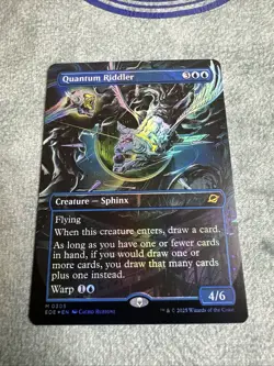 Foil Quantum Riddler. Borderless. Edge Of Eternity/mythic/Magic The Gathering - Image 2