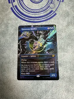 Foil Quantum Riddler. Borderless. Edge Of Eternity/mythic/Magic The Gathering - Image 5