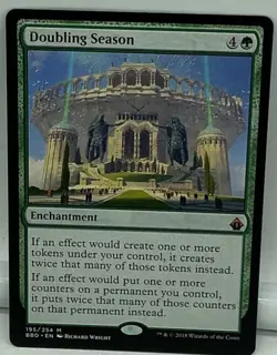 MTG Doubling Season, NM-Mint, English Battlebond -Non Foil- FREE SHIPPING - Image 1