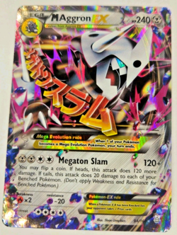 2015 Pokemon XY Primal Clash M Aggron #94/160 - NM Near Mint or Better - Image 1